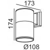 Стеклянный архитектурная подсветка TUBE 78002 Bl Oasis Light