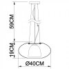 Стеклянный подвесной светильник Aries A1260SP-1SS белый Artelamp