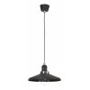 Подвесной светильник Gipssy 527/1 CZA конус черный Lampex