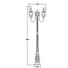 Стеклянный наземный фонарь AMERICA S 83409SA 10 Bl прозрачный Oasis Light