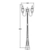 Стеклянный наземный фонарь AMERICA S 83409SA 10 Bl прозрачный Oasis Light Стеклянный наземный фонарь AMERICA S 83409SA 10 Bl прозрачный Oasis Light