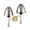 Стеклянное бра Oro 10038 VL5654W22 серое конус Vele Luce