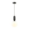 Стеклянный подвесной светильник Okia 4668/1 форма шар белый Odeon Light