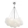 Стеклянная потолочная люстра Fiesta FR5231PL-06CH белая форма шар Freya