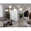 Стеклянная потолочная люстра High Light LH51017 белая Ambrella