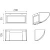 Стеклянный настенный светильник уличный Dwell NC-003055-DG прозрачный