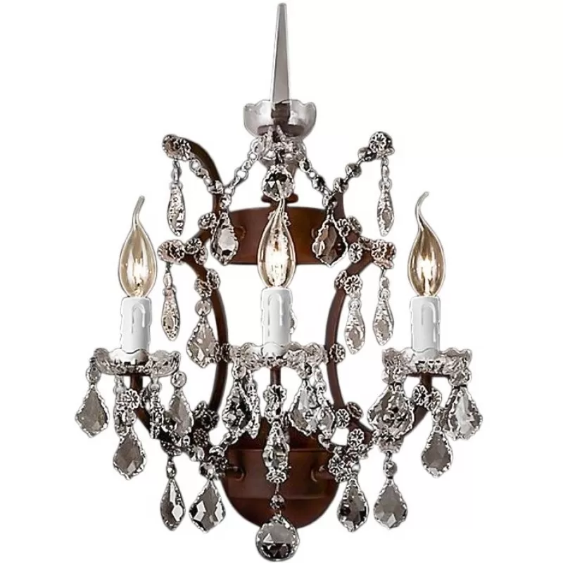 Хрустальное бра Rococo L27923.65 прозрачное L'Arte Luce Хрустальное бра Rococo L27923.65 прозрачное L'Arte Luce