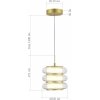 Стеклянный подвесной светильник Frittela SL6239.203.03 цилиндр прозрачный ST Luce