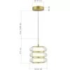 Стеклянный подвесной светильник Frittela SL6239.203.03 прозрачный цилиндр ST Luce