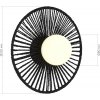 Стеклянный настенный светильник Loom SLE6022-401-01 форма шар белый Evoluce