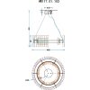 Подвесная люстра Patricia WE117.01.103 прозрачная цилиндр Wertmark