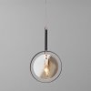 Стеклянный подвесной светильник Gallo 50121/1 черный цвет янтарь Eurosvet