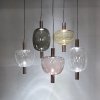 Стеклянный подвесной светильник Riflesso SPREFL2CRRA прозрачный Vistosi