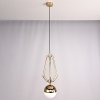 Стеклянный подвесной светильник  133230-22 белый форма шар ImperiumLoft