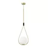 Стеклянный подвесной светильник Flari 4810/1A белый форма шар Odeon Light