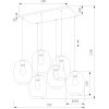 Стеклянный подвесной светильник Elio 5974 Elio прозрачный TK Lighting