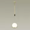 Стеклянный подвесной светильник Flari 4810/1A белый форма шар Odeon Light