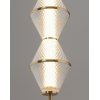 Стеклянный подвесной светильник Senta V11361-PL конус прозрачный