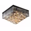 Хрустальная потолочная люстра 31100 31112/PL black+gold прозрачная Newport