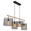 Подвесной светильник Baskett 45459/04/30 цилиндр черный Lucide