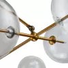 Стеклянная потолочная люстра Globe Mobile KG0965P-10B brass форма шар прозрачная DeLight Collection