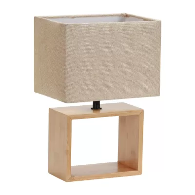 Интерьерная настольная лампа  UML-B401 E27 LIGHT GREY/WOOD Uniel