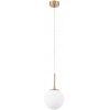Стеклянный подвесной светильник Volare A1565SP-1PB форма шар белый Artelamp
