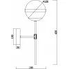 Стеклянное бра Sonder FR5204WL-01BS белое форма шар Freya