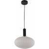 Стеклянный подвесной светильник Floril LDP 1216-1 WT+BK белый Lumina Deco