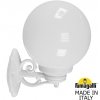 Настенный фонарь уличный GLOBE 250 G25.131.000.WYF1R форма шар белый Fumagalli