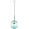 Стеклянный подвесной светильник Bolle 2027-P1 Blue форма шар прозрачный Loft It