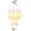 Стеклянная подвесная люстра Polly MZ121830-12-280 белая