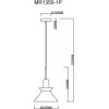 Стеклянный подвесной светильник Kristina MR1350-1P черный