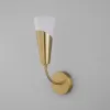 Стеклянное бра Rhyton 60167/1 латунь белое конус Eurosvet