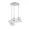 Стеклянный подвесной светильник Bolle 2027-D3 форма шар прозрачный Loft It