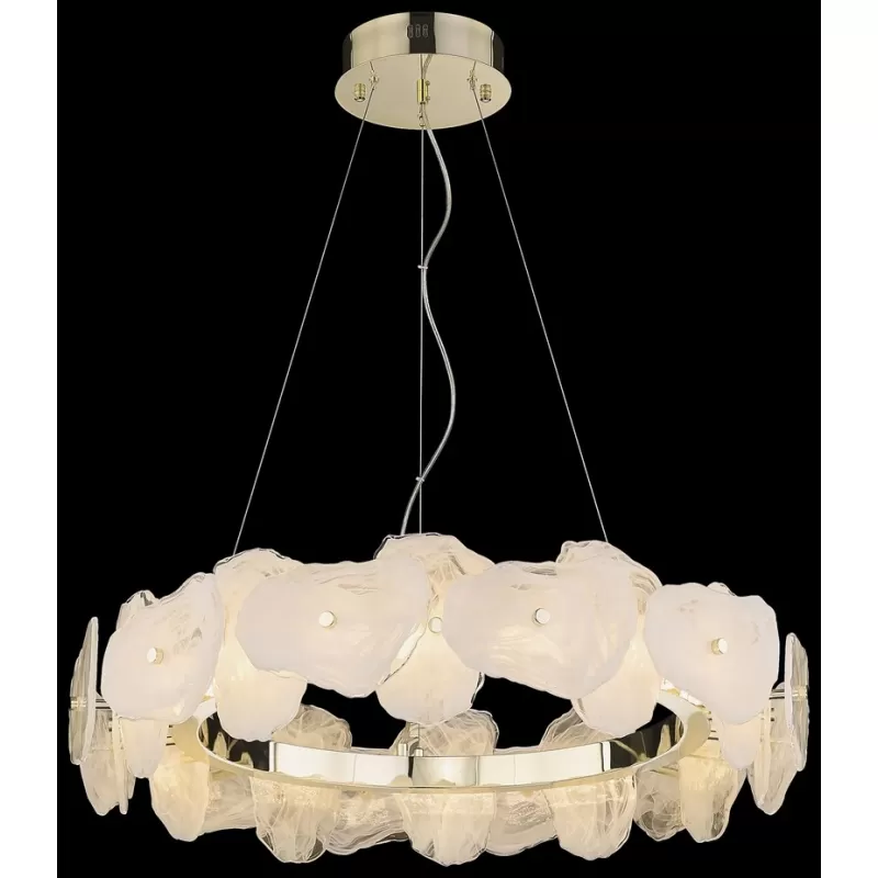 Стеклянный подвесной светильник Nicola WE159.24.303 белый Wertmark Стеклянный подвесной светильник Nicola WE159.24.303 белый Wertmark