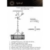 Хрустальная подвесная люстра Jola APL.749.03.06 прозрачная Aployt