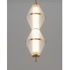 Стеклянный подвесной светильник Senta V11360-PL конус прозрачный