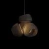 Стеклянный подвесной светильник Cluster 10467P Black черный Loft It