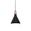 Подвесной светильник Bafido LDP 7754-A BK конус черный Lumina Deco