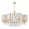Подвесная люстра Florentia-3097 303097/8 Wh/Gd цилиндр белая