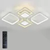 Потолочная люстра Mujus LED LAMPS 81191 квадратная белая Natali Kovaltseva