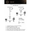 Хрустальная подвесная люстра Hortens APL.750.03.06 цилиндр прозрачная Aployt
