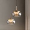 Стеклянный подвесной светильник MT9128 MT9128-1H gold/smoke DeLight Collection