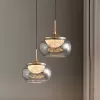Стеклянный подвесной светильник MT9128 MT9128-1H gold/smoke DeLight Collection