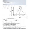 Хрустальный подвесной светильник Daneil LH0057/8PO-GD-CL прозрачный Lumien Hall