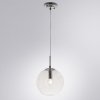 Стеклянный подвесной светильник Tureis A9920SP-1CC форма шар прозрачный Artelamp