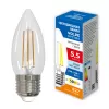 Лампочка светодиодная филаментная Optima Филамент LED-C35-5,5W/4000K/E27/CL/SLF Volpe