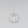 Стеклянный подвесной светильник Jar 50129/1 золото форма шар прозрачный Eurosvet