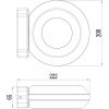 Настенный светильник уличный Muscae 731081 белый Deko-Light